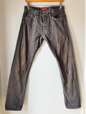 Men's Pinstripe Selvedge Denim Jean- The Stronghold